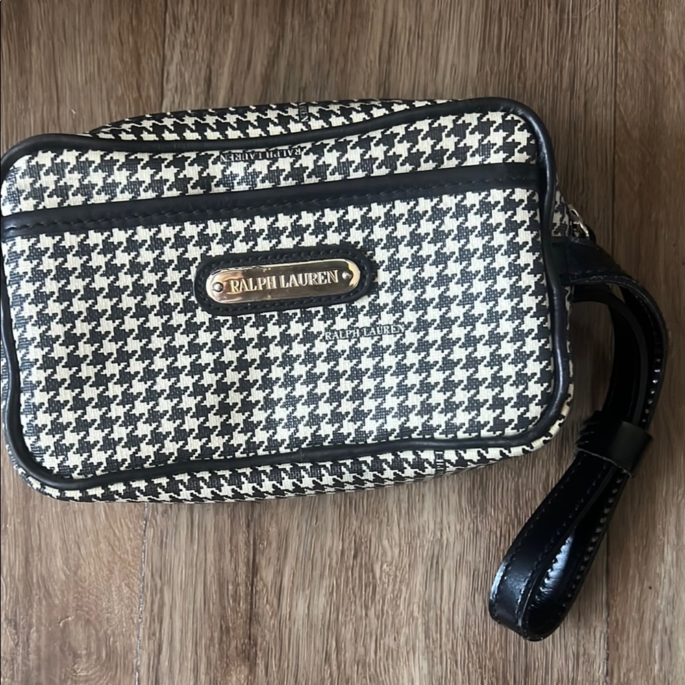 Ralph Lauren vintage, black and white houndstooth print.